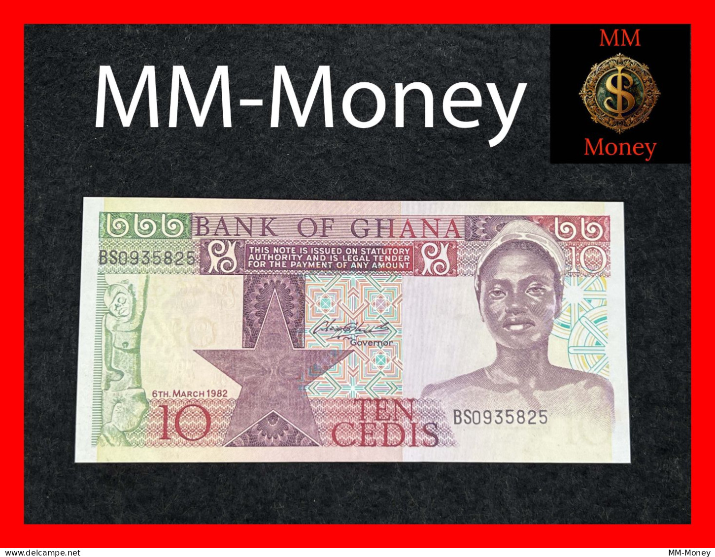 GHANA 10 Cedis   6.3.1982  P.  20   UNC - Ghana