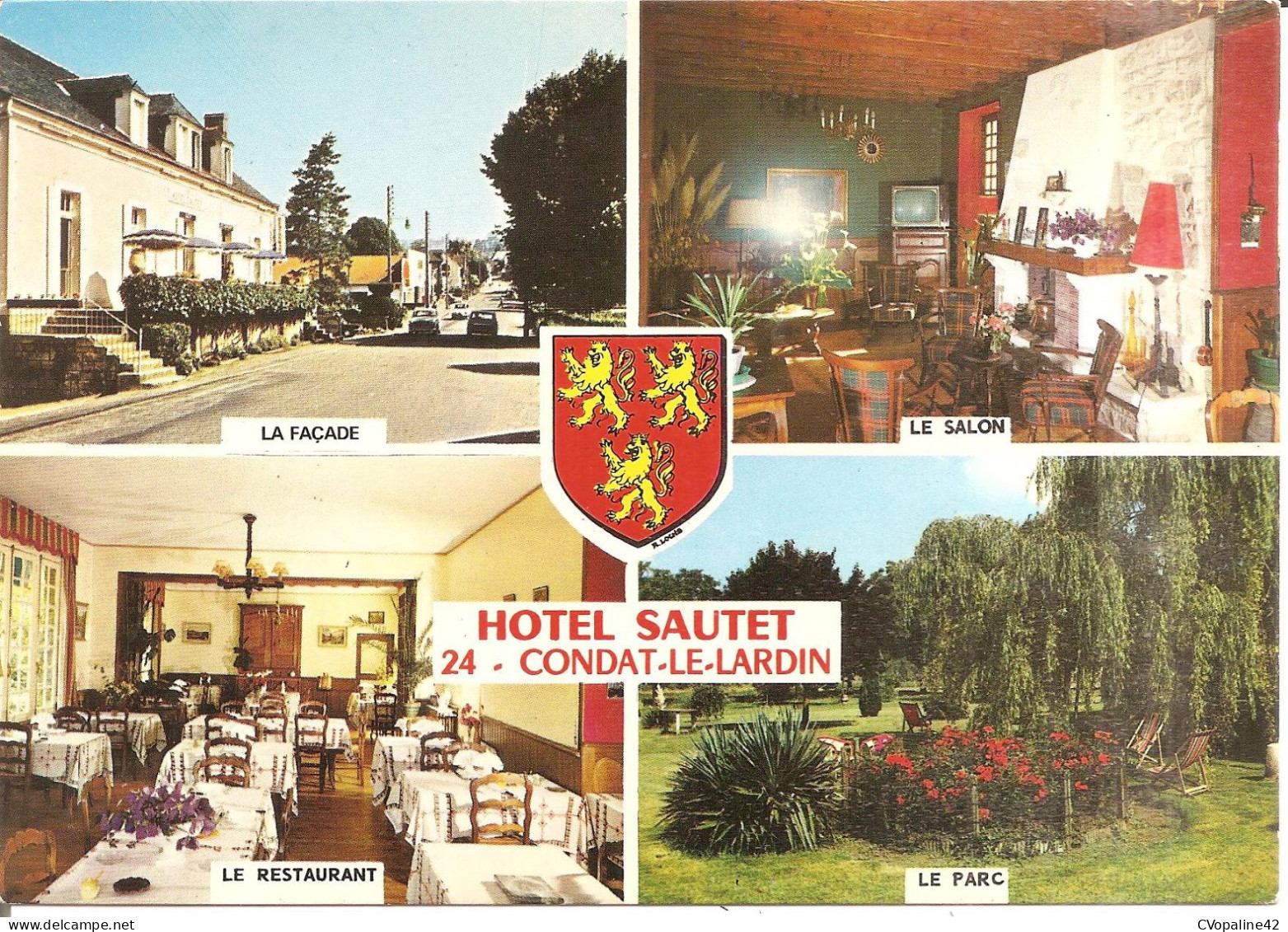 CONDAT-LE-LARDIN (24) Hôtel SAUTET - Carte Multivues  CPSM GF - Other & Unclassified