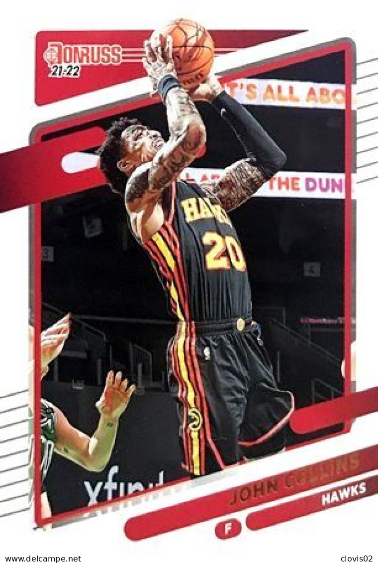 105 John Collins - Atlanta Hawks - Carte Panini NBA Donruss 2021-2022 - Sonstige & Ohne Zuordnung