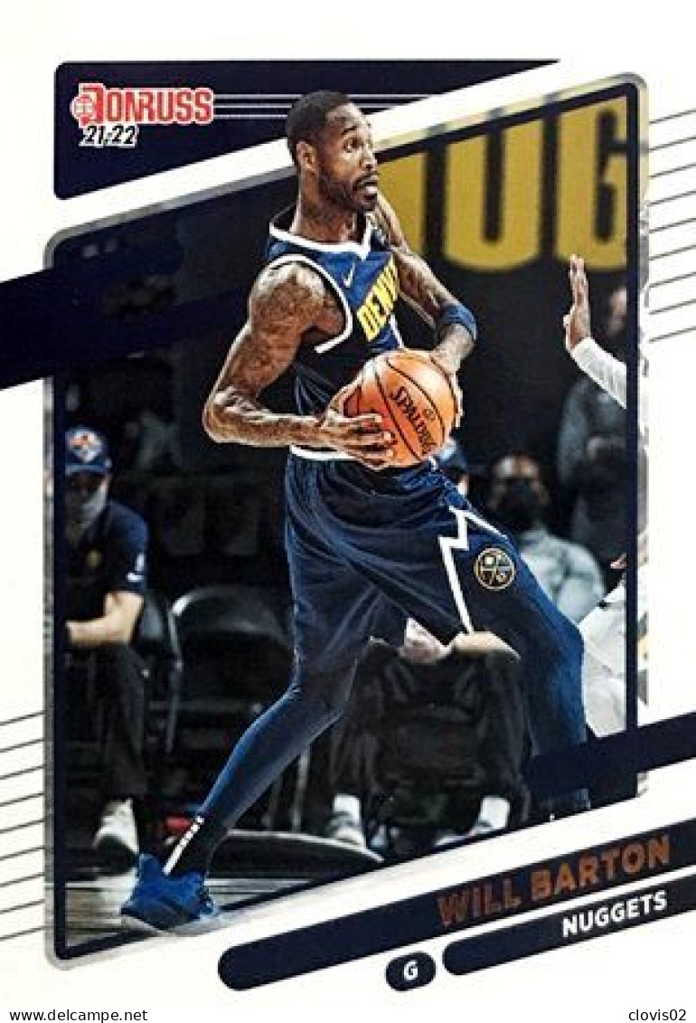 106 Will Barton - Denver Nuggets - Carte Panini NBA Donruss 2021-2022 - Sonstige & Ohne Zuordnung