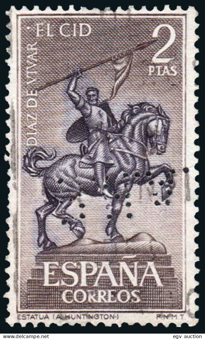 Madrid - Perforado - Edi O 1445 - "B.H.A." Pequeño (Banco) - Oblitérés