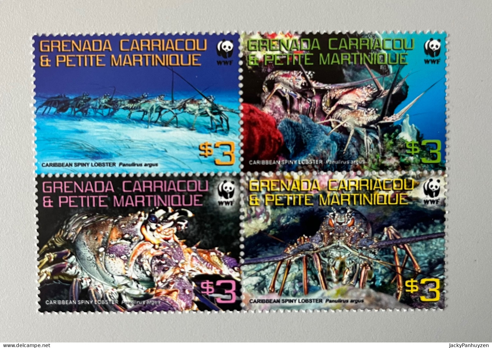 WWF 2009 : GRENANDA CARRIACOU - Lobsters -  MNH ** - Nuovi