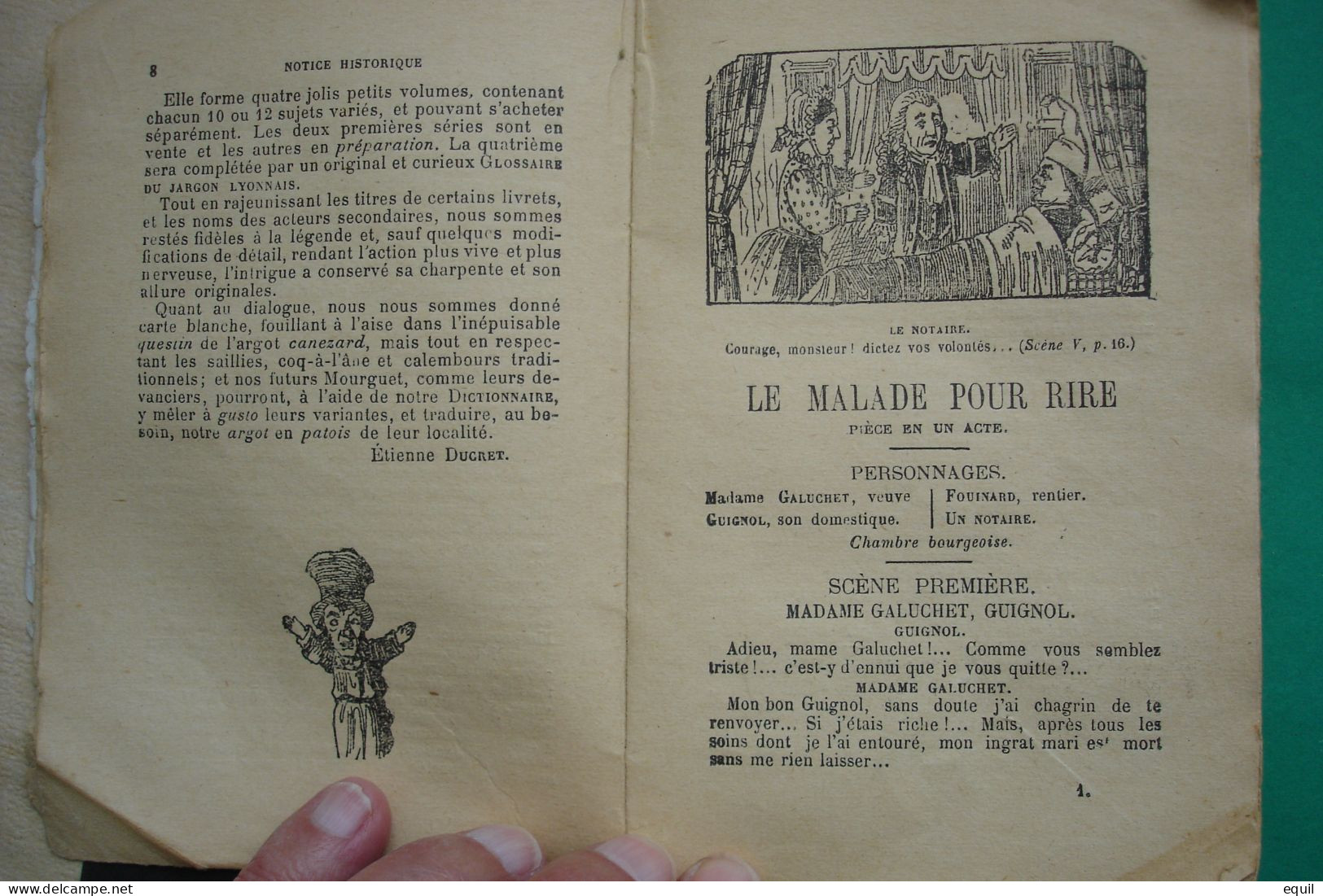 LE THEATRE DE GUIGNOL par ETIENNE DUCRET  DEUX LIVRES DE 1923 ET 1927 très rares éditions