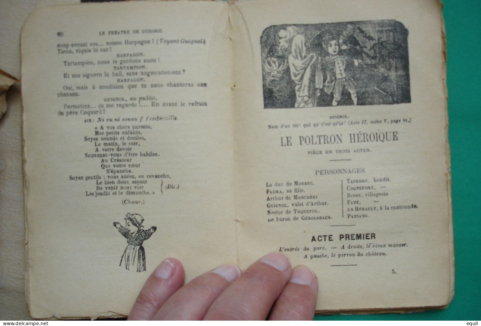 LE THEATRE DE GUIGNOL par ETIENNE DUCRET  DEUX LIVRES DE 1923 ET 1927 très rares éditions