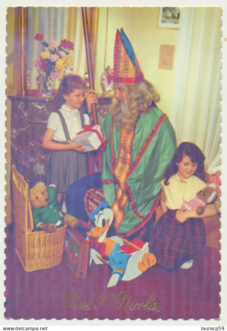 Carte Fantaisie Saint NICOLAS -   Enfants  Jouets Poupée Nounours Voitures DONALD - Saint-Nicholas Day