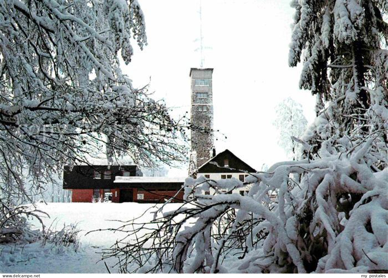 72715632 Kirchheim Hessen Berggasthof Eisenberg Heussner Haus Borgmannturm Winte - Sonstige & Ohne Zuordnung