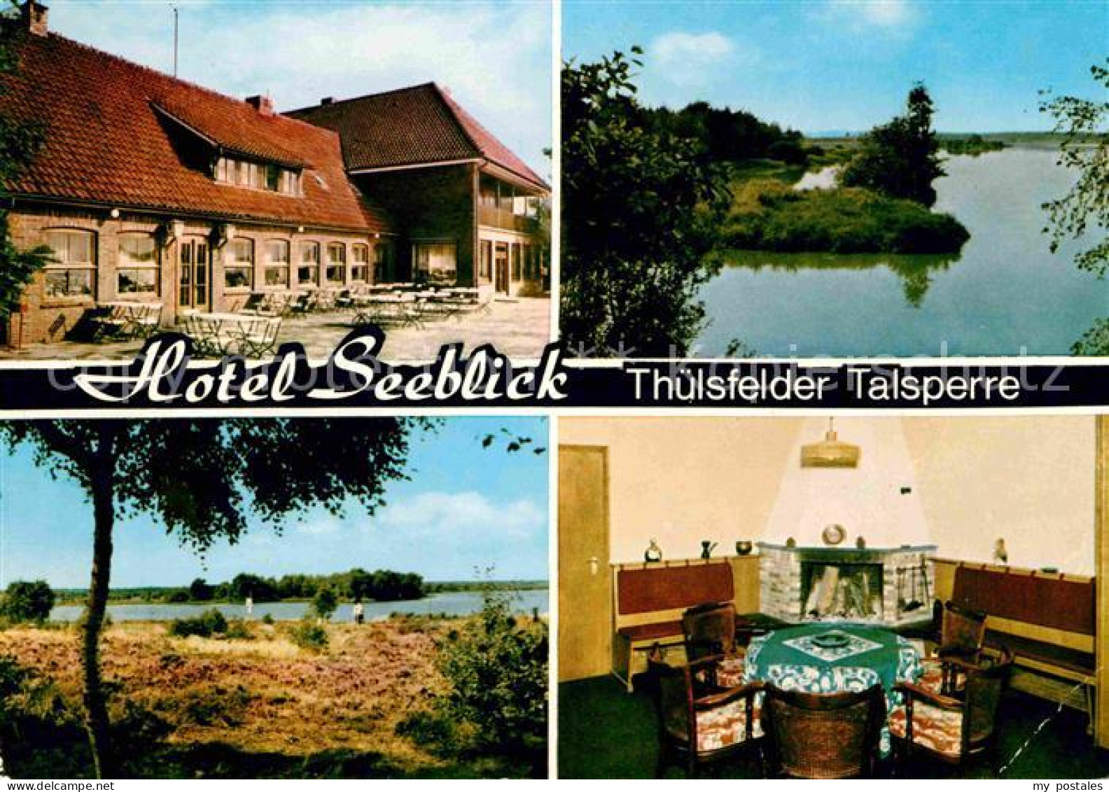 72715590 Thuelsfelder Talsperre Hotel Seeblick Kaminzimmer Landschaftspanorama C - Cloppenburg