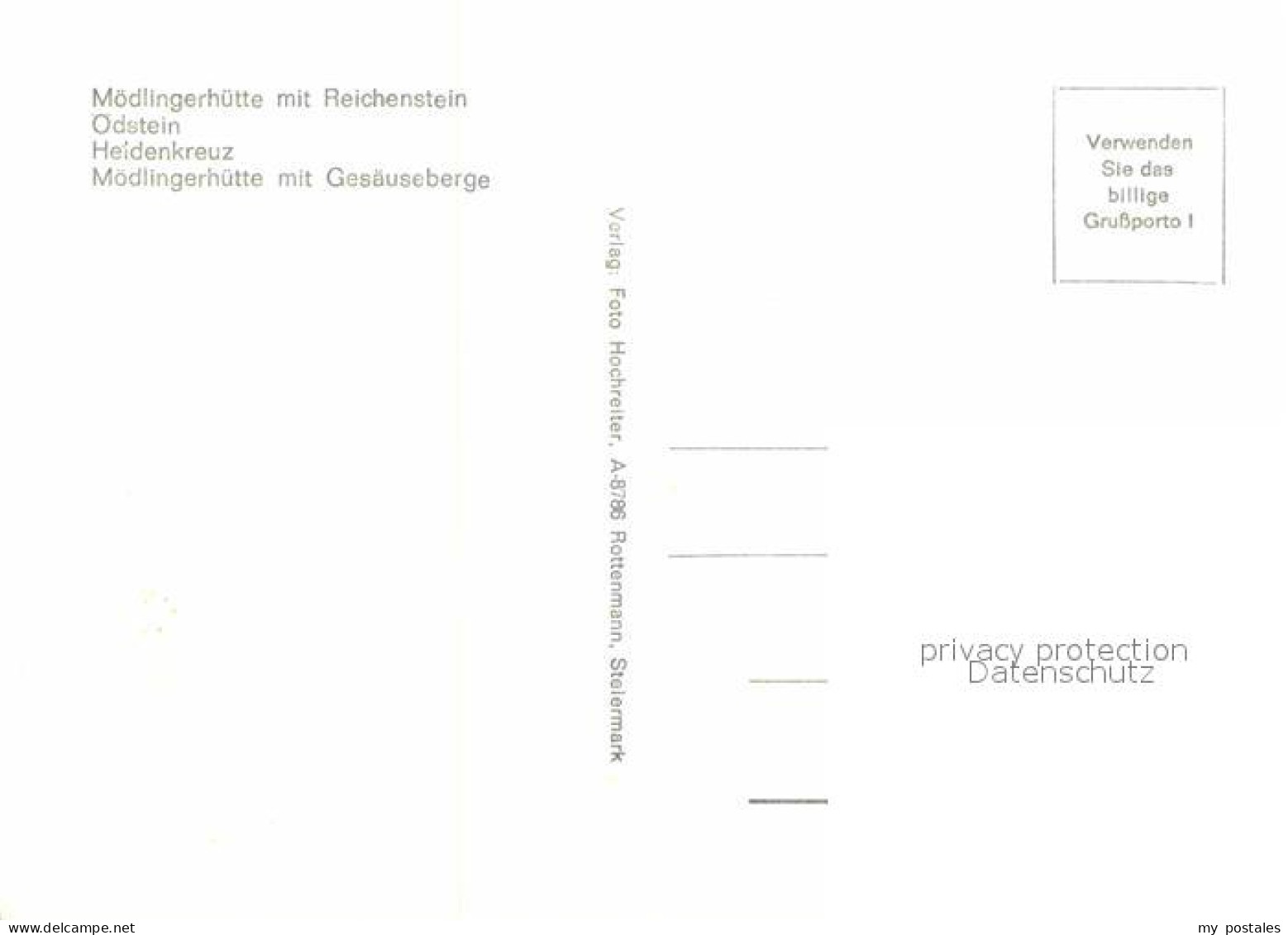 72715556 Moedlingerhuette Mit Reichenstein Oedstein Heidenkreuz Gesaeuseberge Mo - Altri & Non Classificati