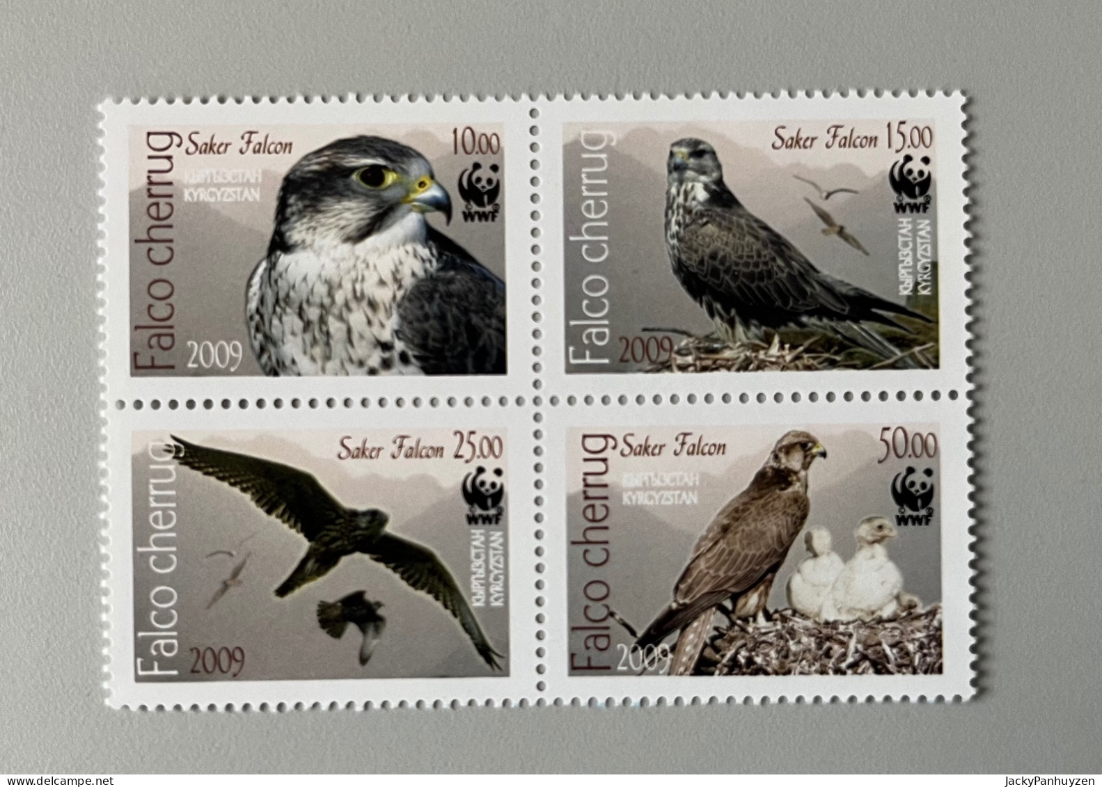 WWF 2009 : KYRGYZSTAN - Falcons -  MNH ** - Unused Stamps
