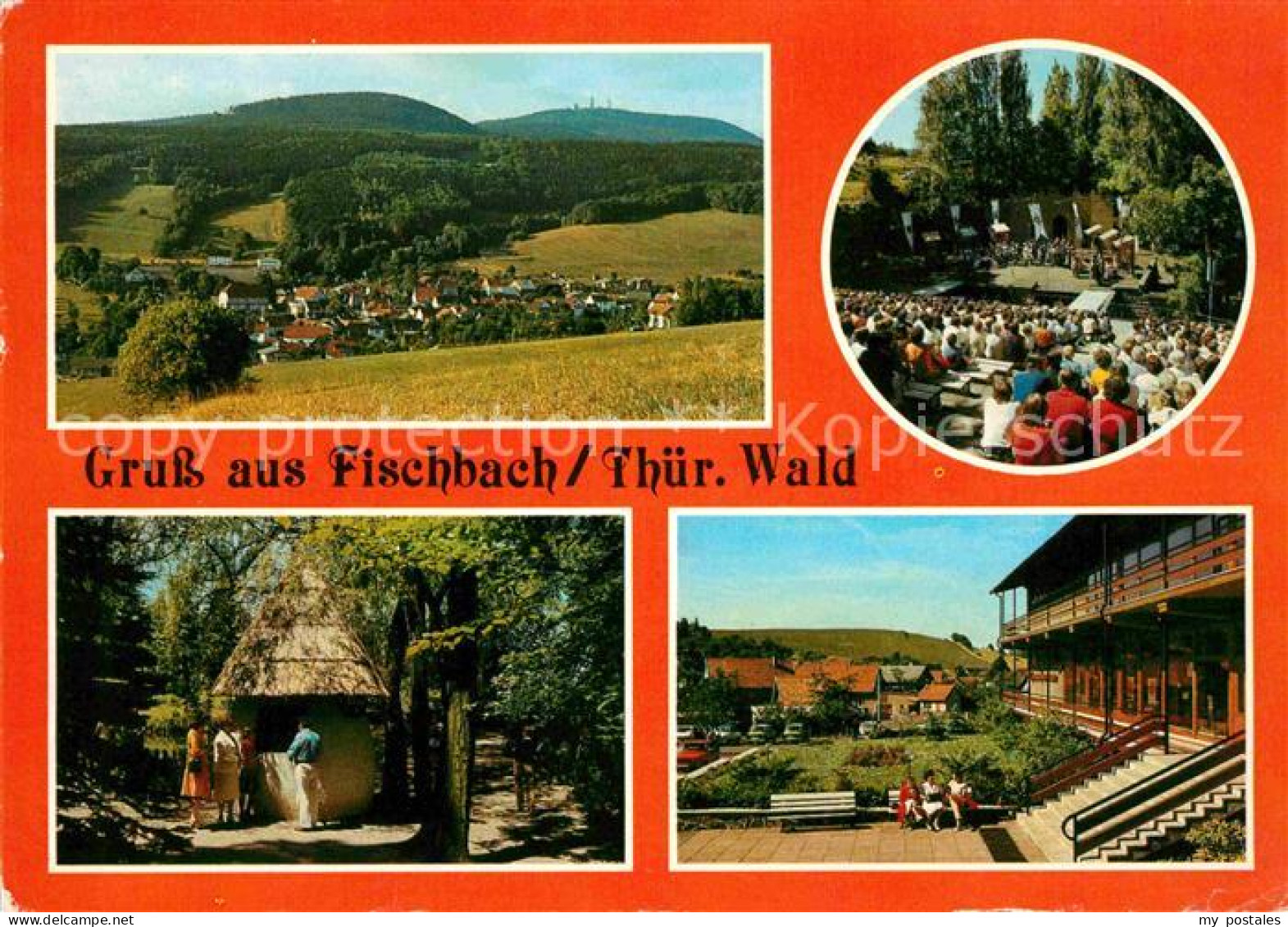 72715514 Fischbach Waltershausen Blick Zum Grossen Inselsberg Bergbuehne Park Th - Autres & Non Classés