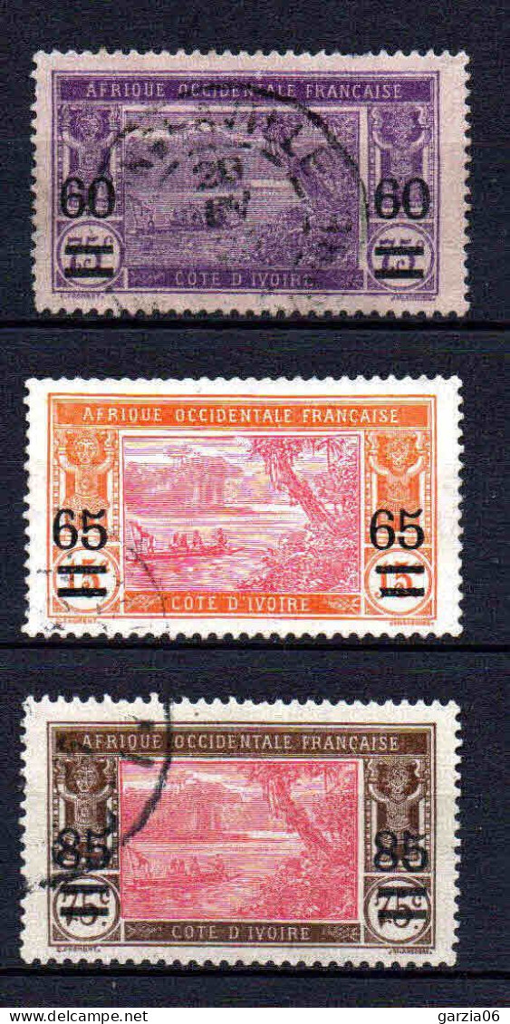 Mauritanie  - 1922  - Tb Antérieurs Surch  - N° 36 à 38 - Oblit - Used - Gebraucht