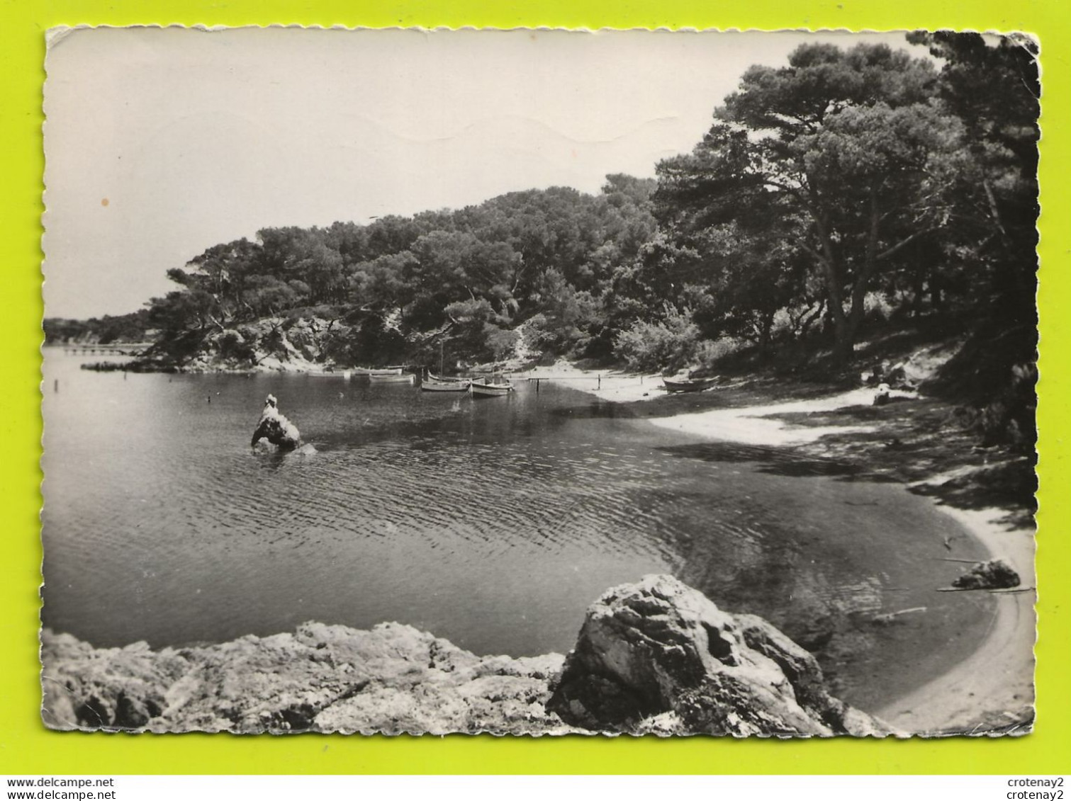 83 Presqu'île De GIENS Vers Hyères N°3910 Plage De L'ESTANCI Barques VOIR DOS En 1957 - Hyeres