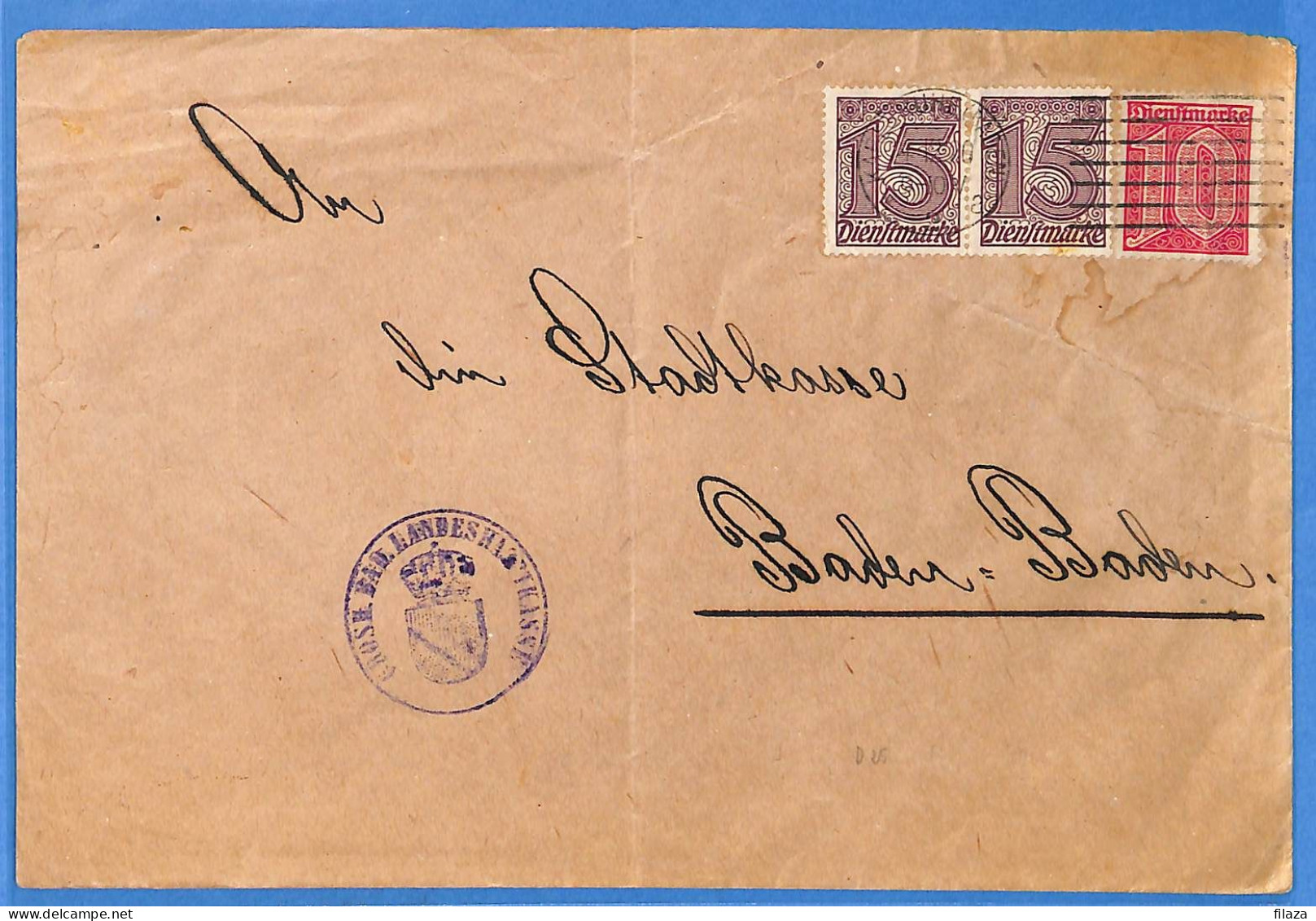Allemagne Reich 1920 - Lettre De Karlsruhe - G33430 - Brieven En Documenten