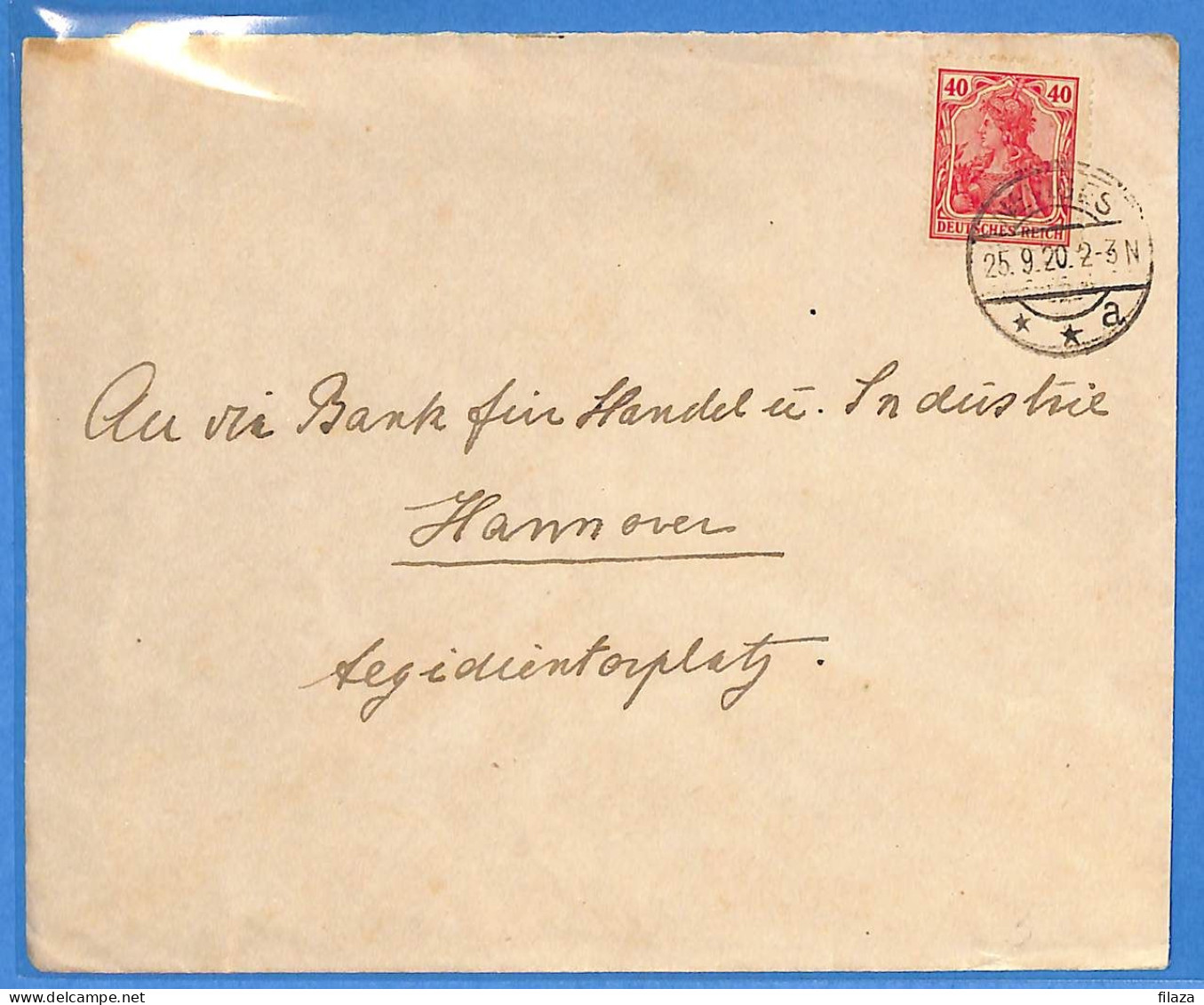 Allemagne Reich 1920 - Lettre De Neviges - G33425 - Briefe U. Dokumente