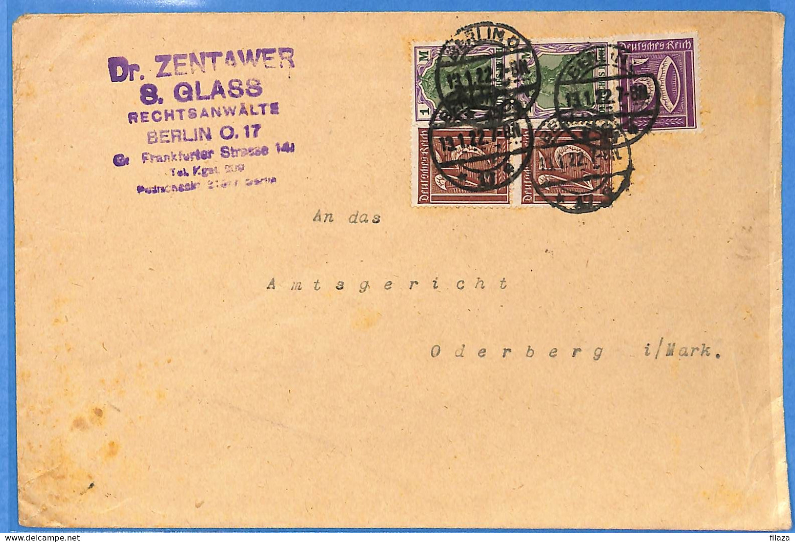 Allemagne Reich 1922 - Lettre De Berlin - G33418 - Briefe U. Dokumente