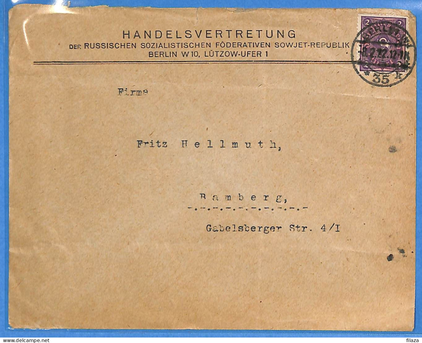 Allemagne Reich 1922 - Lettre De Berlin - G33409 - Briefe U. Dokumente
