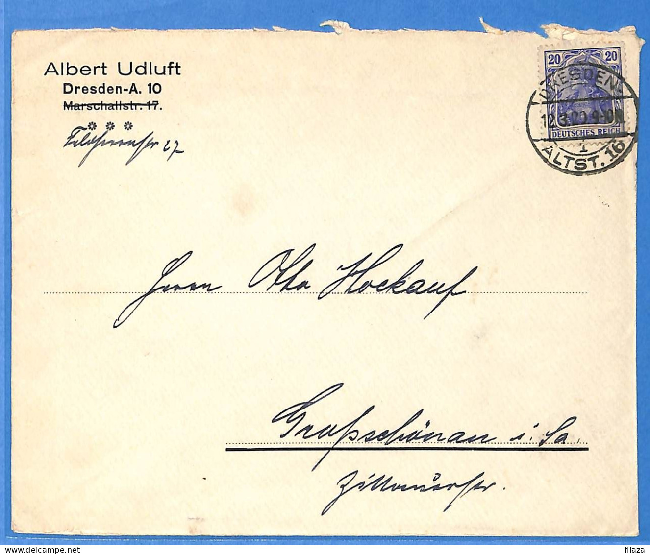 Allemagne Reich 1920 - Lettre De Dresden - G33406 - Briefe U. Dokumente