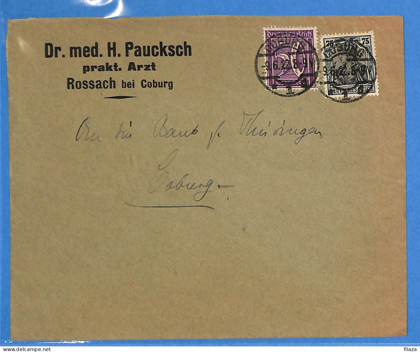 Allemagne Reich 1922 - Lettre De Coburg - G33401 - Briefe U. Dokumente