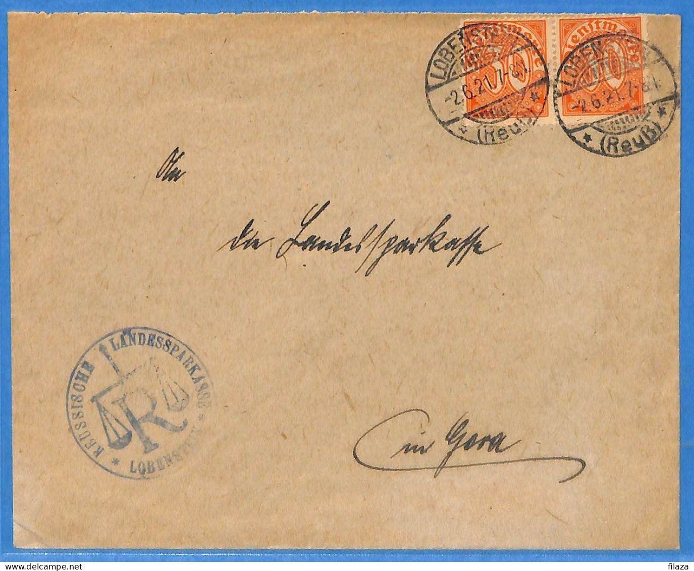 Allemagne Reich 1921 - Lettre De Lobenstein - G33400 - Cartas & Documentos