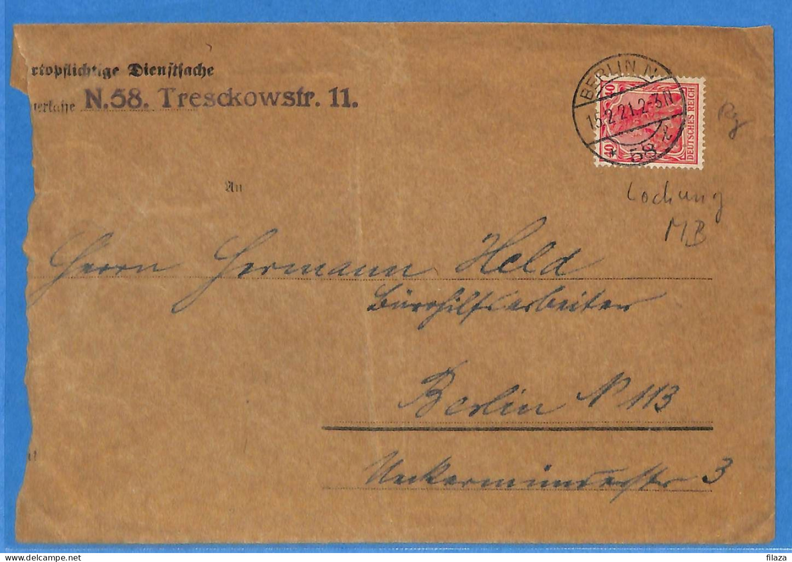 Allemagne Reich 1921 - Lettre De Berlin - G33395 - Storia Postale