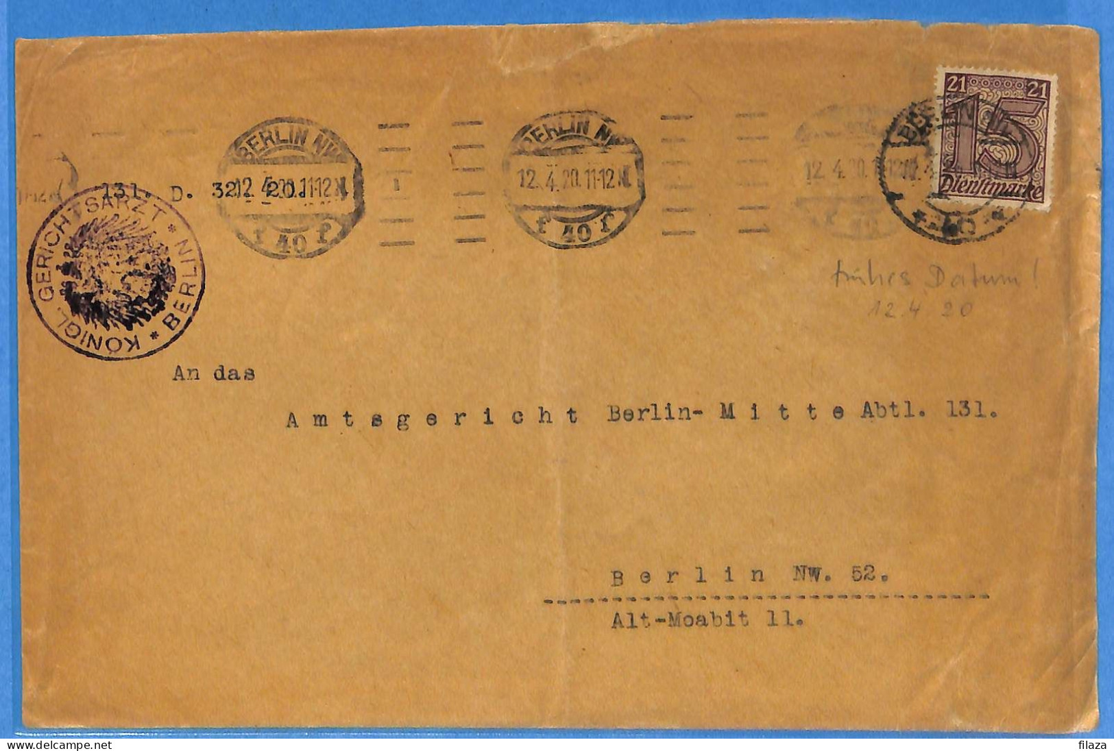 Allemagne Reich 1920 - Lettre De Berlin - G33396 - Storia Postale