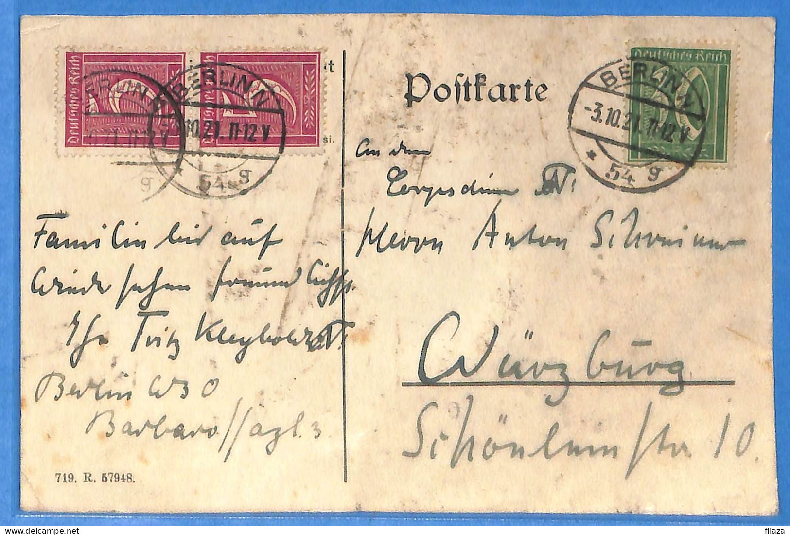 Allemagne Reich 1921 - Carte Postale De Berlin - G33368 - Lettres & Documents