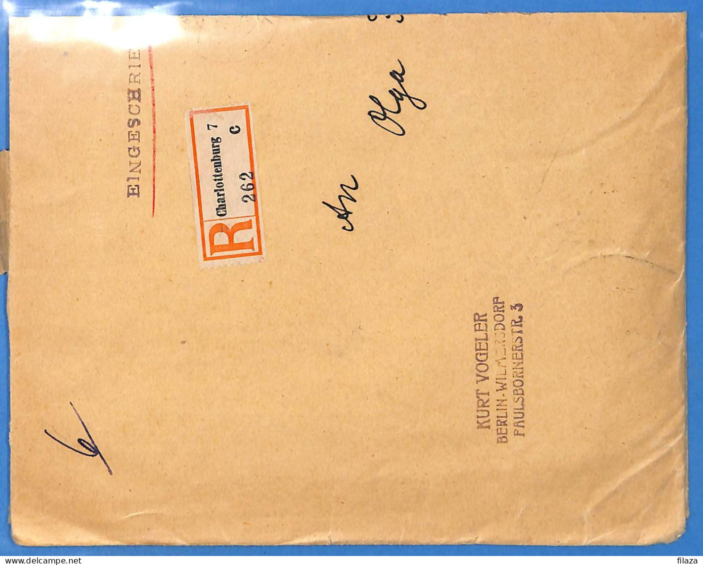 Allemagne Reich 1920 - Lettre Einschreiben De Berlin - G33350 - Briefe U. Dokumente