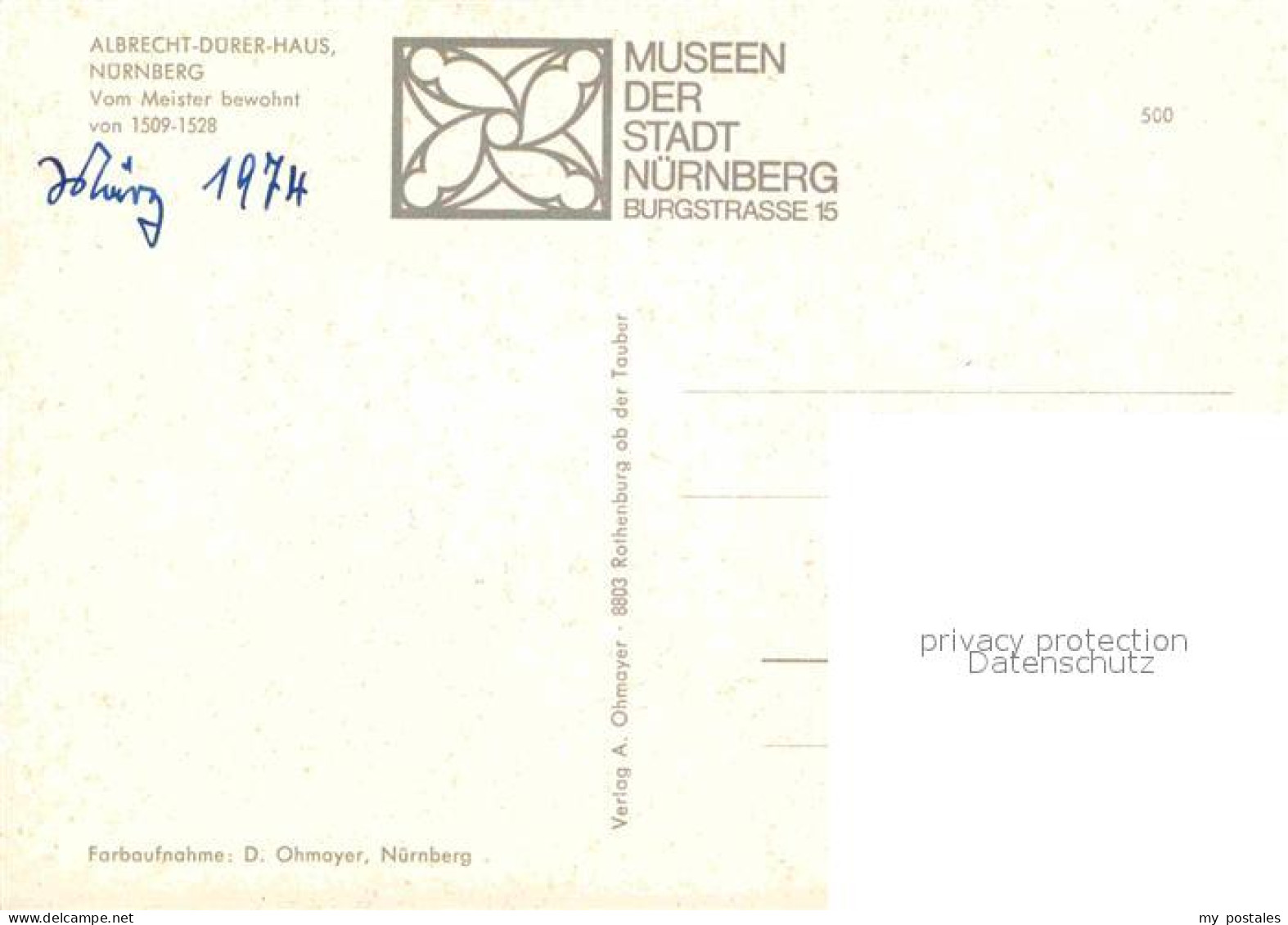 72715410 Nuernberg Albrecht Duerer Haus Nuernberg - Nürnberg