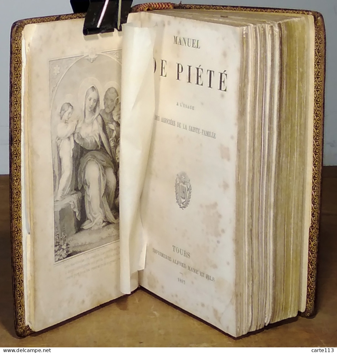 COLLECTIF  - MANUEL DE PIETE A L'USAGE DES ASSOCIEES DE LA SAINTE-FAMILLE DE BORDE - 1801-1900