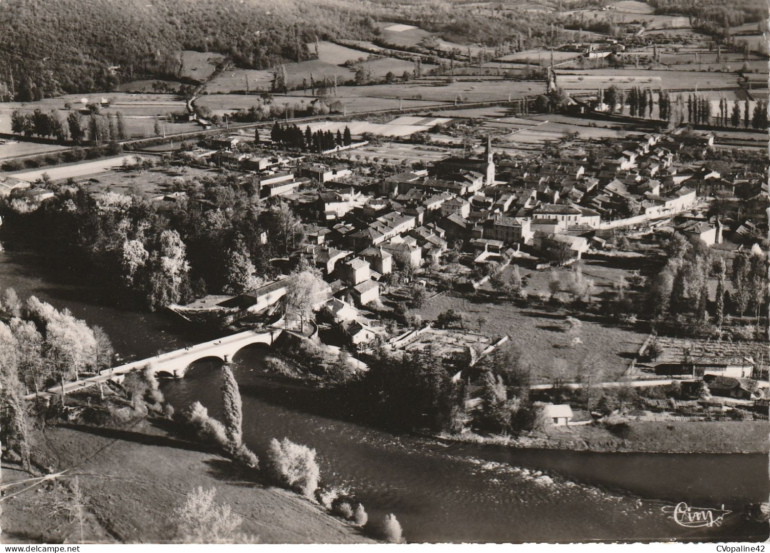 VALENTINE (31) Vue Générale Aérienne Sur La Ville Et La Garonne  CPSM GF - Sonstige & Ohne Zuordnung