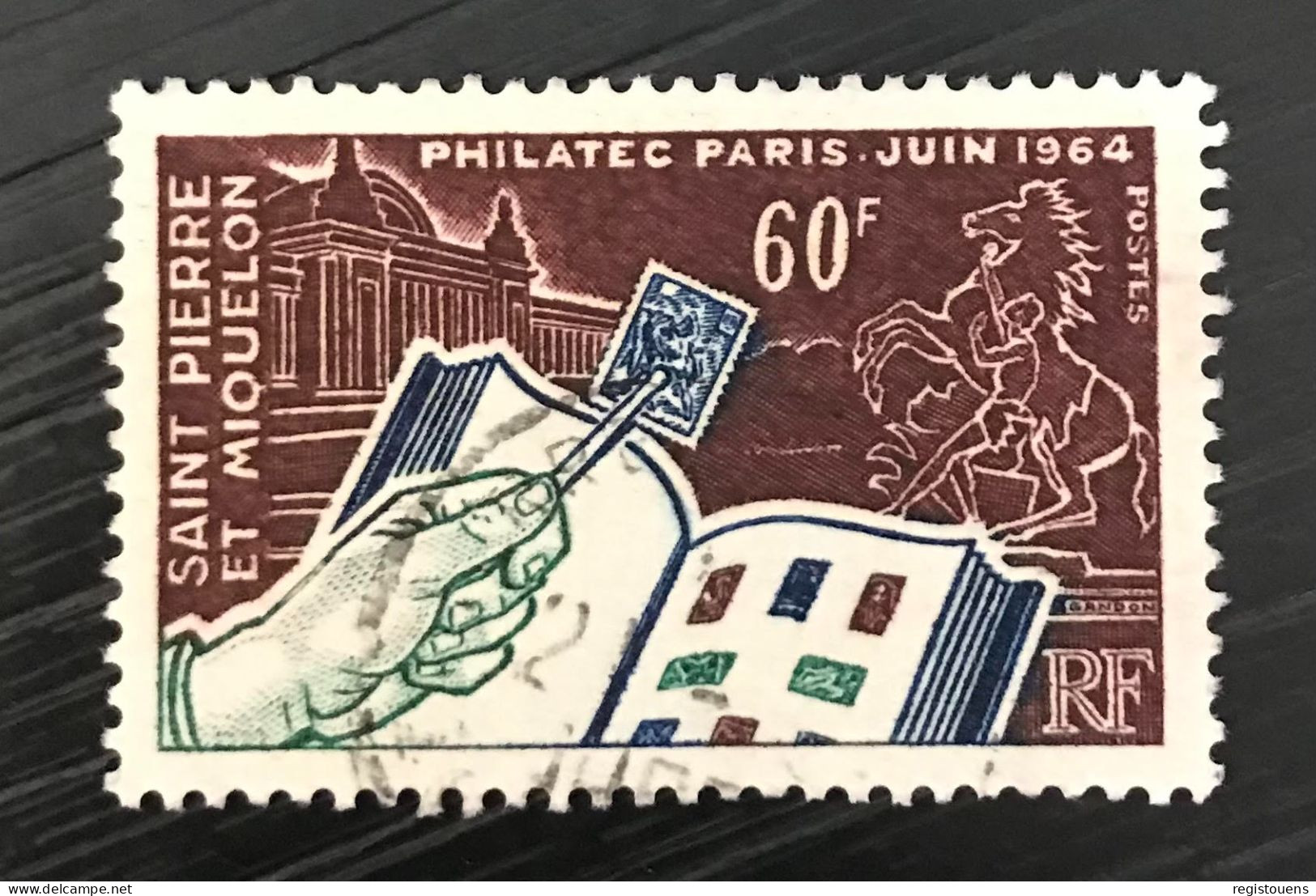 Timbre Oblitéré Saint Pierre Et Miquelon 1964 Yt N° 371 - Usati