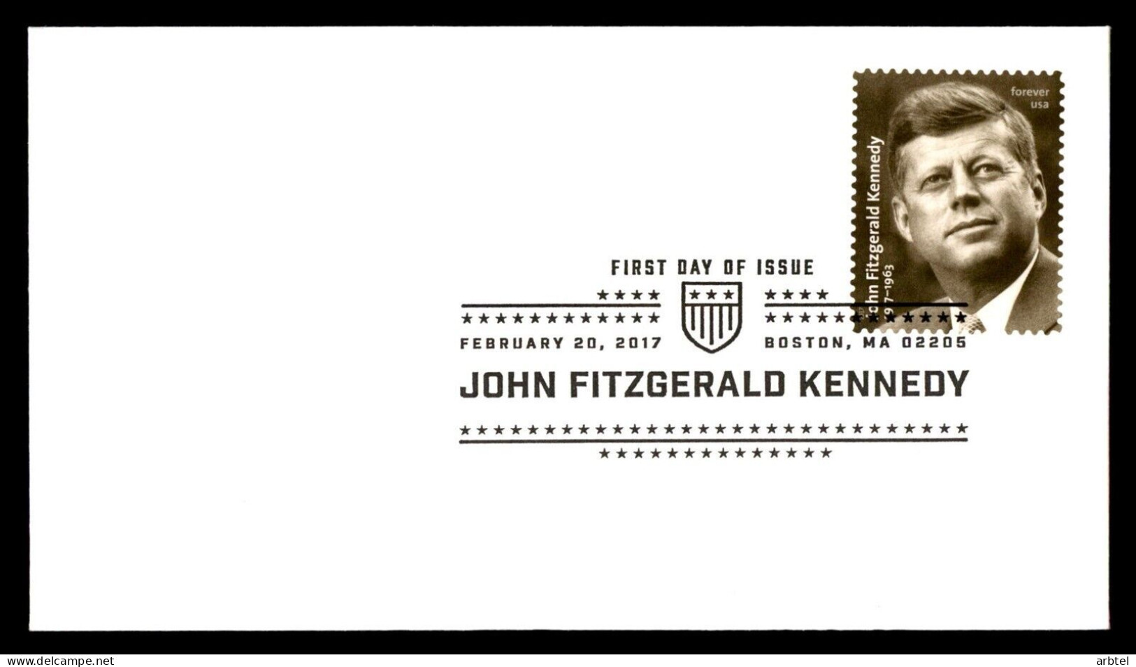 ESTADOS UNIDOS USA FDC BOSTON JOHN F KENNEDY 2017 - Kennedy (John F.)