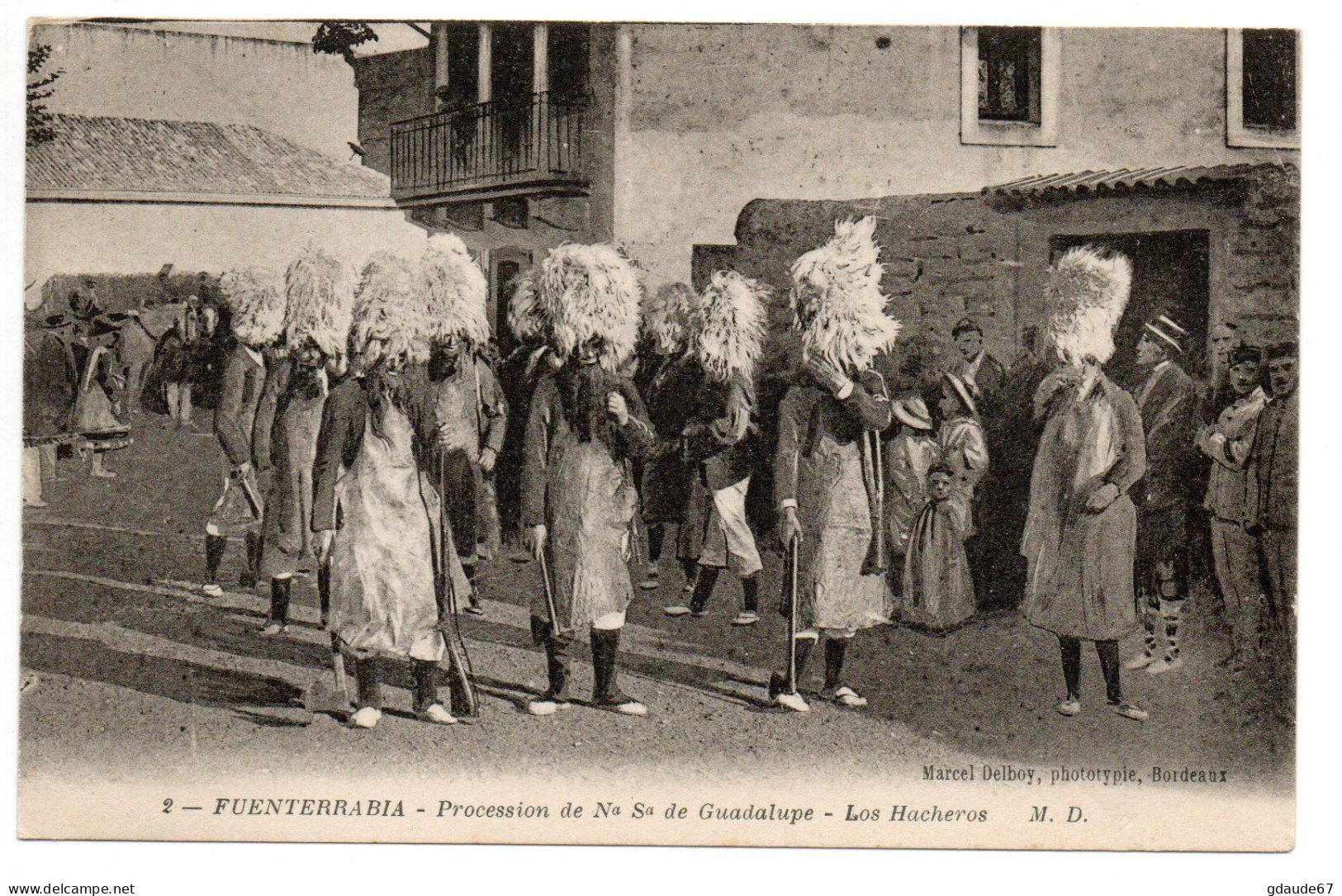 FUENTERRABIA - PROCESSION DE NOSTRA SENORA DE GUADALUPE - LOS HACHEROS - Guipúzcoa (San Sebastián)