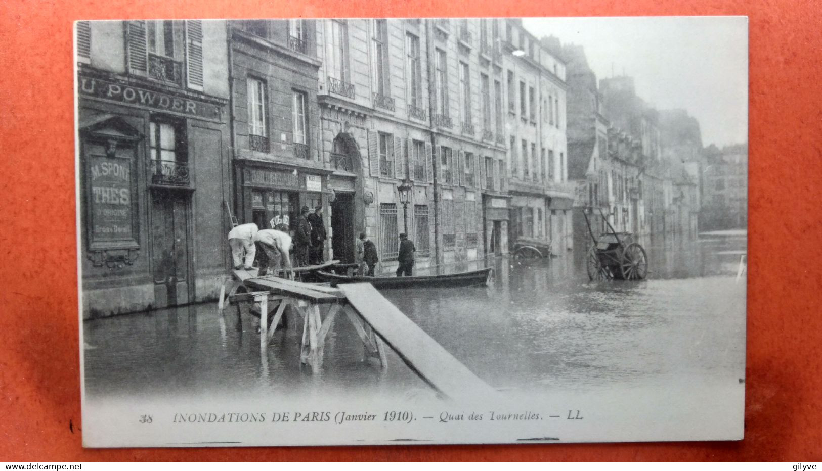 CPA (75) Inondations De Paris.1910. Quai Des Tournelles.  (7A.872) - Alluvioni Del 1910
