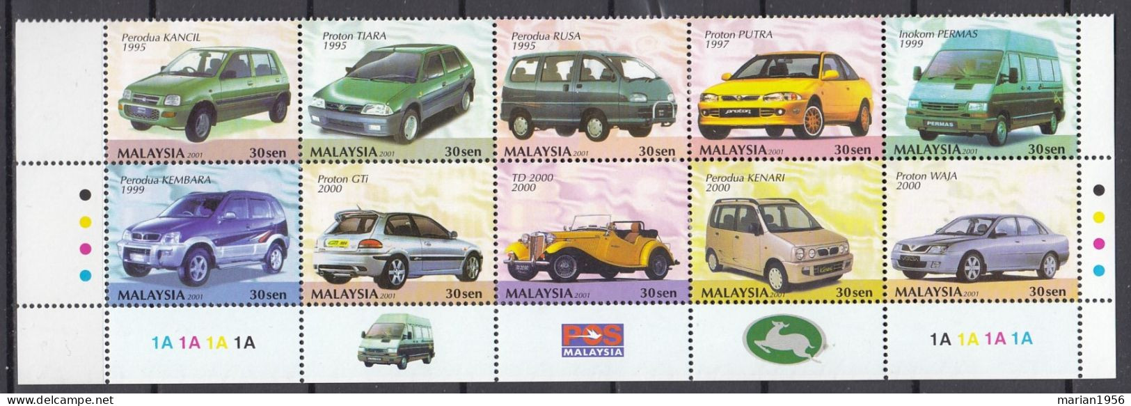 Thailand - Transport - VOITURES - Serie MNH - Cars