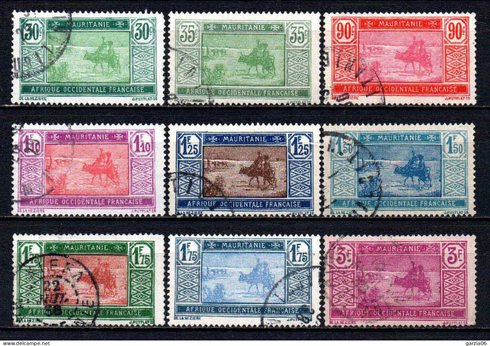 Mauritanie  - 1928  - Nouvelles Valeurs  - N° 57 à 61 - Oblit - Used - Oblitérés