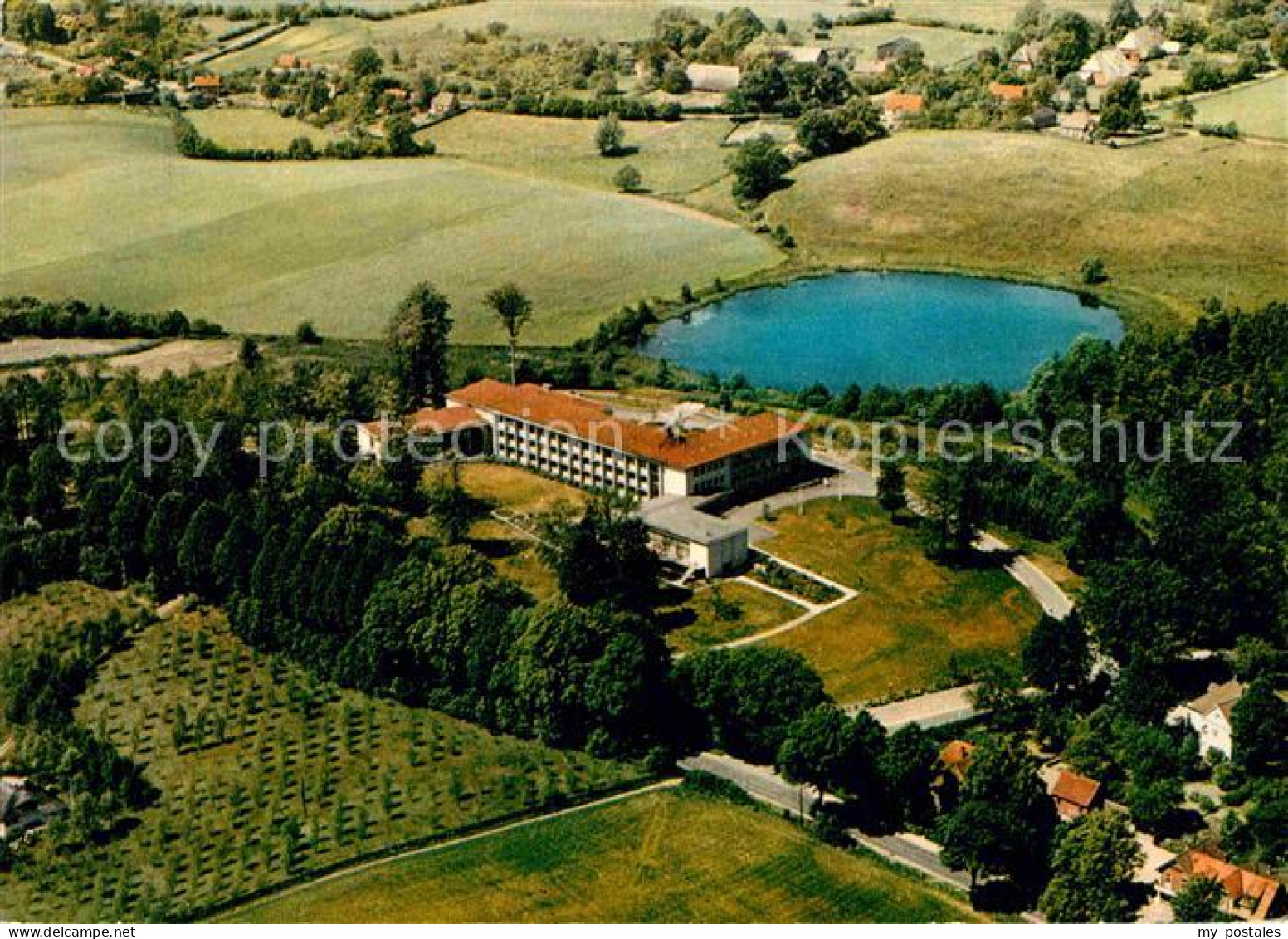 72714715 Holsteinische Schweiz Sanatorium Haengebarghorst Fliegeraufnahme Holste - A Identificar