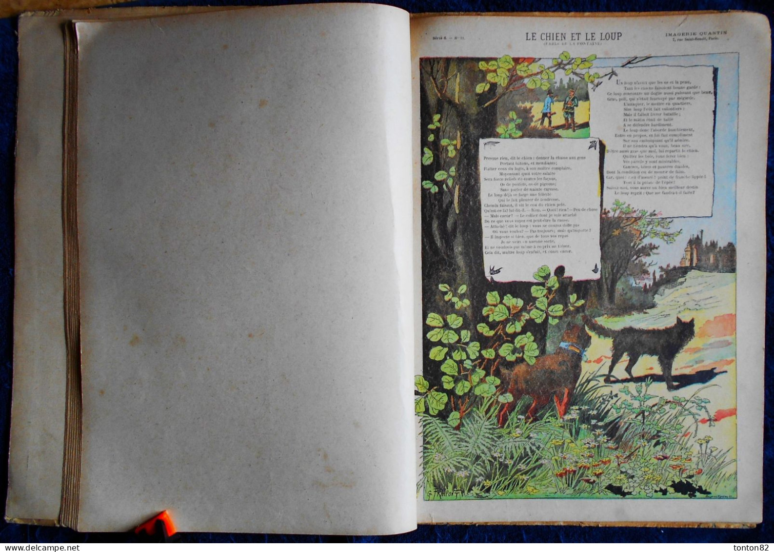 IMAGES ENFANTINES - ( Fables de La Fontaine ) - Lib. Imprimerie Réunies , L. Martinet