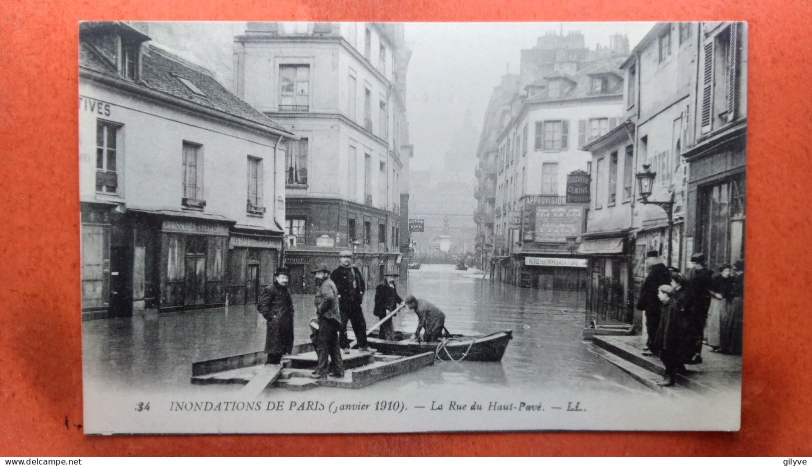 CPA (75) Inondations De Paris.1910. La Rue Du Haut Pavé.  (7A.876) - Inondations De 1910