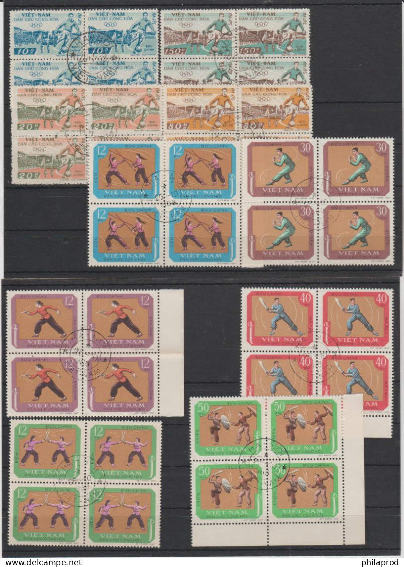 N.VIETNAM  SPORTS  LOT  3 Used Complete Sets  VF - Viêt-Nam