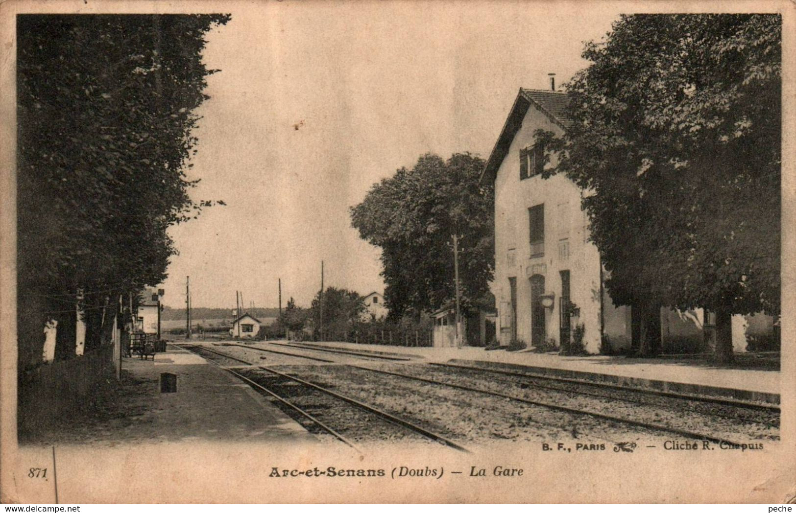 N°2648 W -cpa Arc Senans -la Gare- - Stations - Zonder Treinen