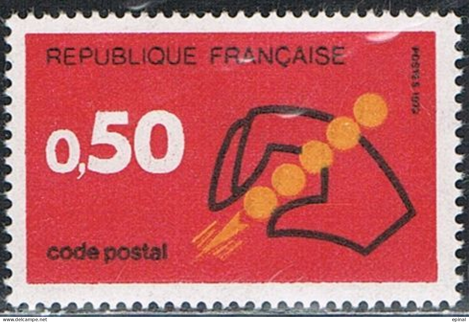 FRANCE : N° 1720 ** (Code Postal) - PRIX FIXE - - Unused Stamps