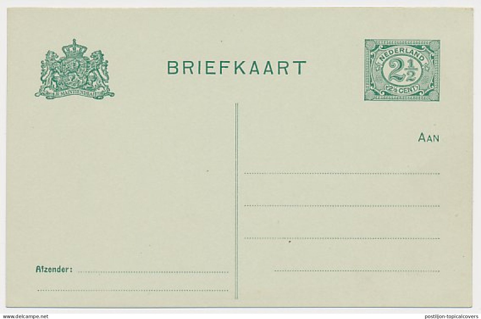 Briefkaart G. 80 A I  - Postwaardestukken