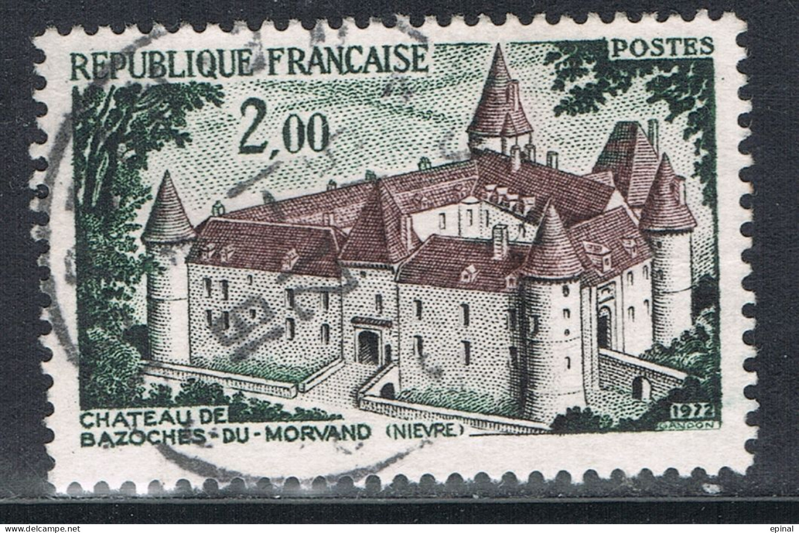 FRANCE : N° 1726 Oblitéré (Château De Bazoches-du-Morvand) - PRIX FIXE - - Gebruikt