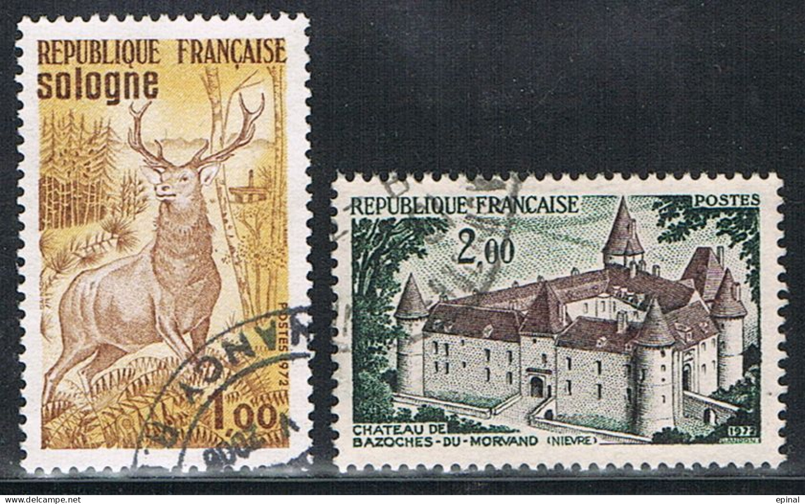 FRANCE : N° 1725 Et 1726 Oblitéré (Série Touristique) - PRIX FIXE - - Oblitérés