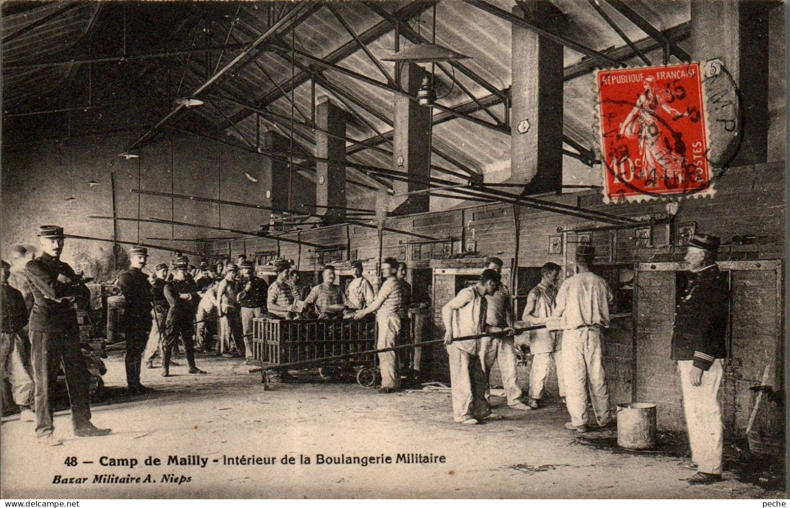 N°2649 W -cpa Camp De Mailly -intérieur De Da Boulangerie Militaire- - Kazerne