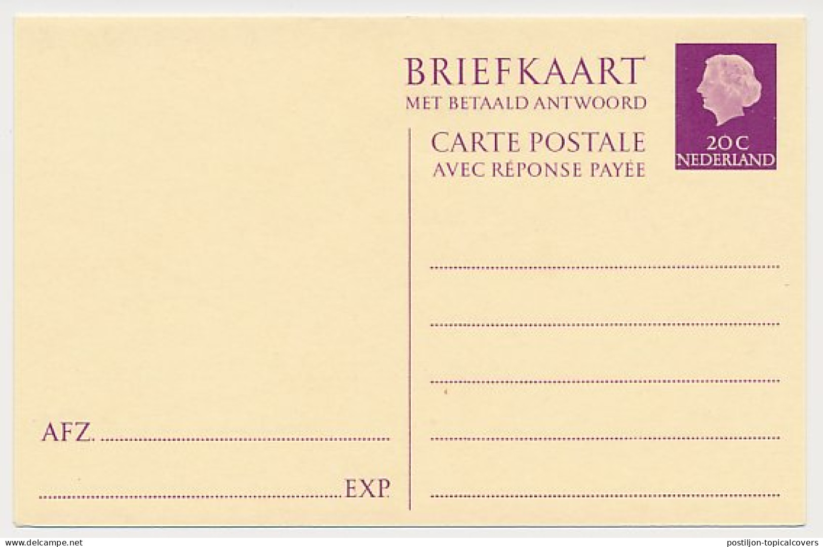 Briefkaart G. 322 - Postwaardestukken