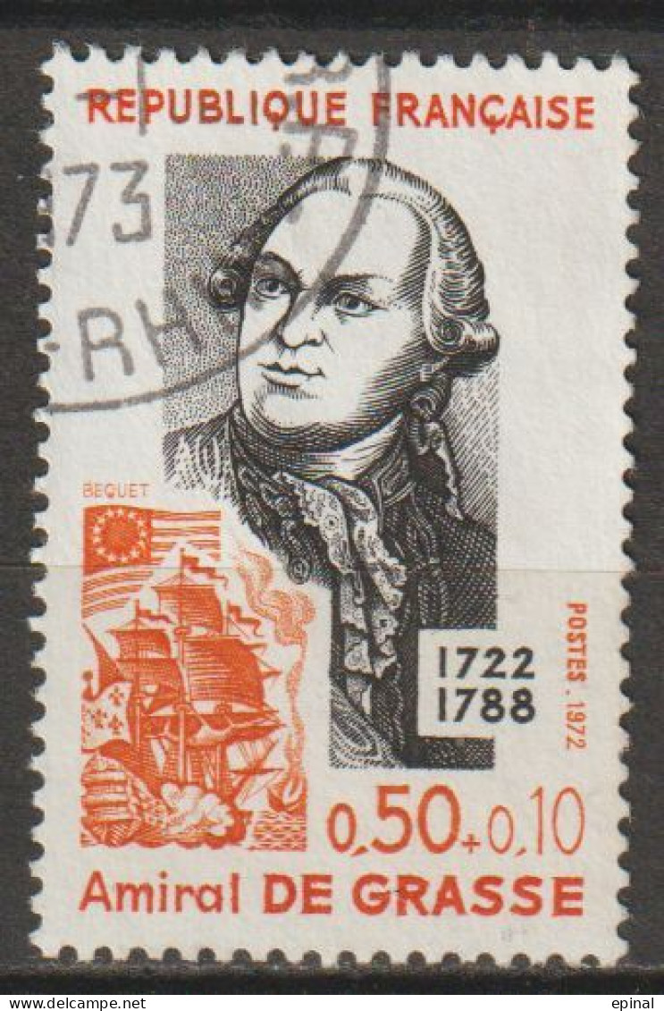 FRANCE : N° 1727 Oblitéré (Amiral De Grasse) - PRIX FIXE - - Used Stamps