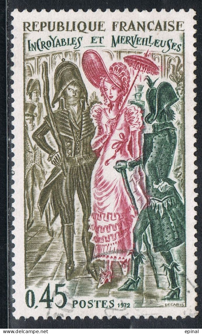 FRANCE : N° 1729 Oblitéré (Incroyables Et Merveilleuses) - PRIX FIXE - - Used Stamps