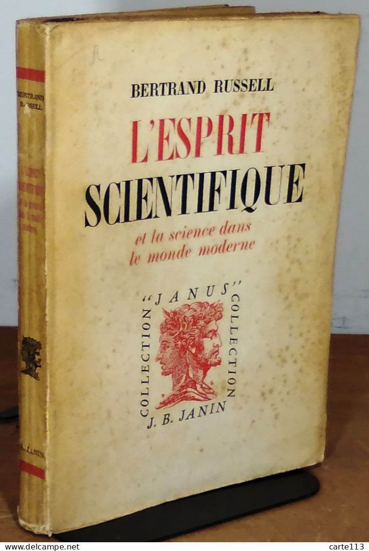 RUSSELL Bertrand - L'ESPRIT SCIENTIFIQUE ET LA SCIENCE DANS LE MONDE MODERNE - Sonstige & Ohne Zuordnung